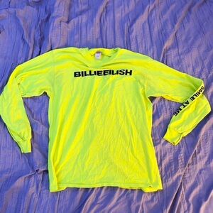 Billie Eilish Neon Yellow Long Sleeve Shirt